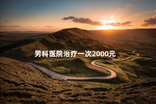 男科医院治疗一次2000元
