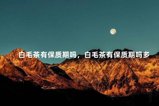 白毛茶有保质期吗，白毛茶有保质期吗多久