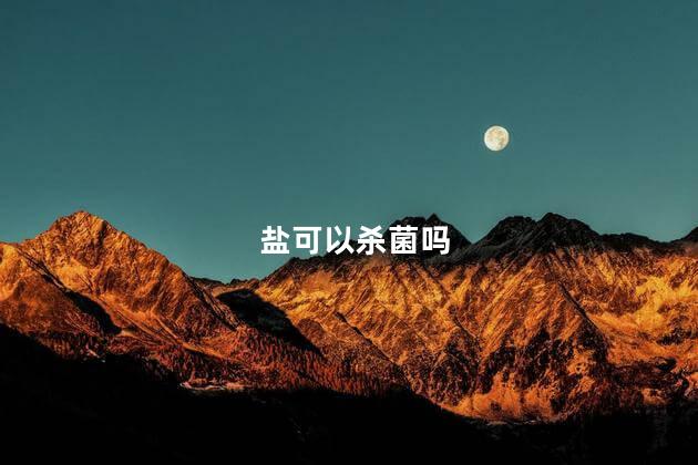 盐可以杀菌吗