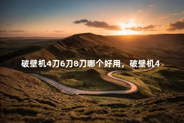 破壁机4刀6刀8刀哪个好用，破壁机4刀6刀8刀哪个好用些