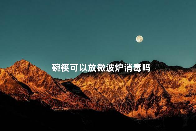 碗筷可以放微波炉消毒吗