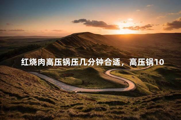 红烧肉高压锅压几分钟合适，高压锅10分钟相当于炖多久