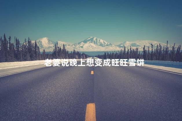 老婆说晚上想变成旺旺雪饼
