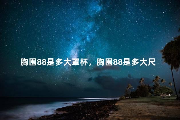 胸围88是多大罩杯，胸围88是多大尺码文胸