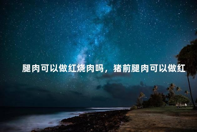 腿肉可以做红烧肉吗，猪前腿肉可以做红烧肉吗