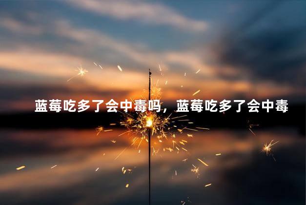 蓝莓吃多了会中毒吗，蓝莓吃多了会中毒吗