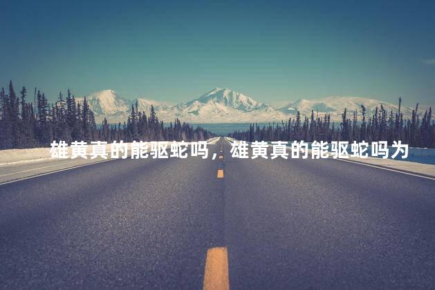 雄黄真的能驱蛇吗，雄黄真的能驱蛇吗为什么