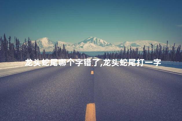 龙头蛇尾哪个字错了,龙头蛇尾打一字 龙头蛇尾哪个字错了,龙头蛇尾打一字